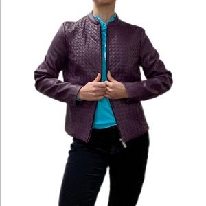 Colleen Lopez faux leather jacket